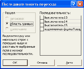 Изменение порядка следования страниц