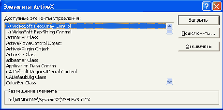 Разделы специального элемента управления Календарь в реестре Windows